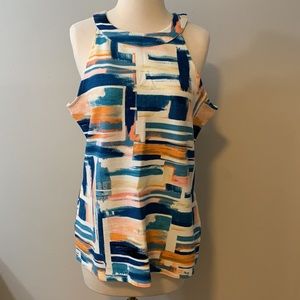 DELETTA (ANTHROPOLOGIE) Multi-Color Sleeveless Top